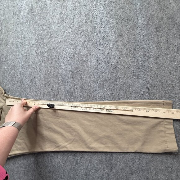 Lululemon Commission Pants Men 32 x 29 Beige Slim Tapered Technical Chinos - Picture 13 of 16